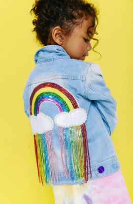 Lola + The Boys Lola + The Boys Crystal Rain Denim Jacket