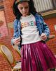Lola + The Boys Lola + The Boys Foil Pleated Skirt - 3