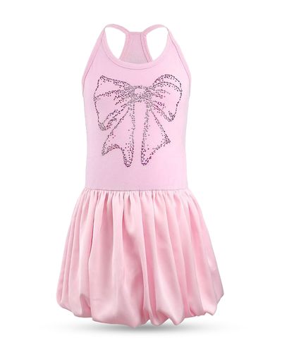 Lola + The Boys Lola + The Boys Girls' Crystal Bow Bubble Dress