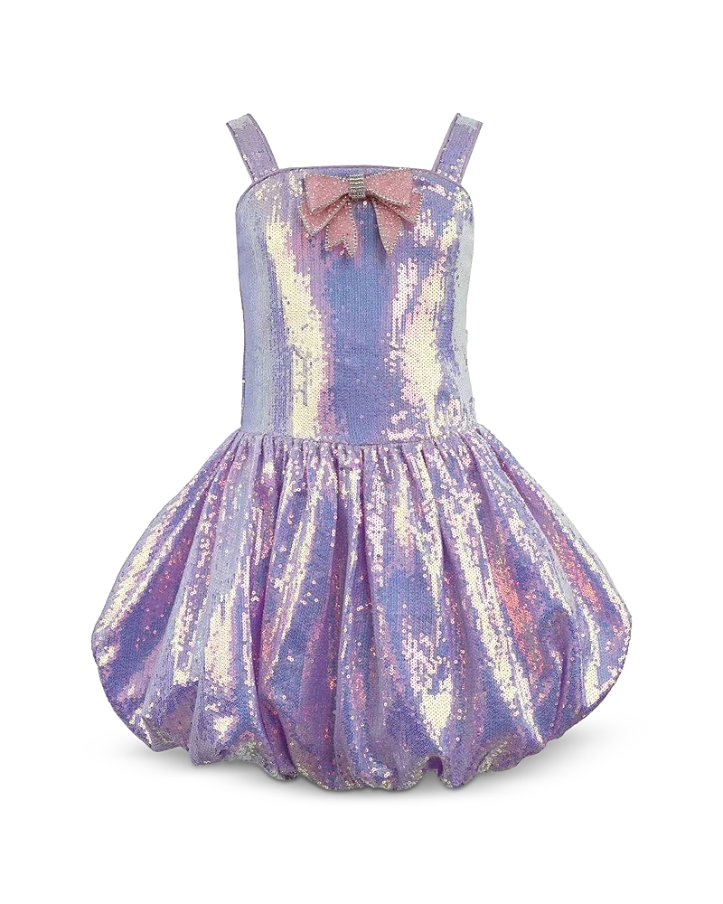 Lola + The Boys Lola + The Boys Girls' Haze Bow Bubble Dress