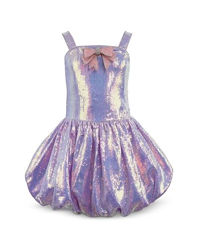 Lola + The Boys Lola + The Boys Girls' Haze Bow Bubble Dress