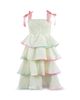 Lola + The Boys Lola + The Boys Girls' Rainbow Tiered Bow Dress - 1