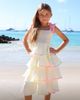 Lola + The Boys Lola + The Boys Girls' Rainbow Tiered Bow Dress - 2