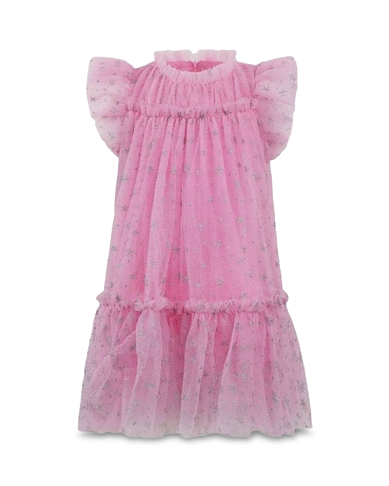 Lola + The Boys Lola + The Boys Girls' Shimmer Stars Tulle Dress