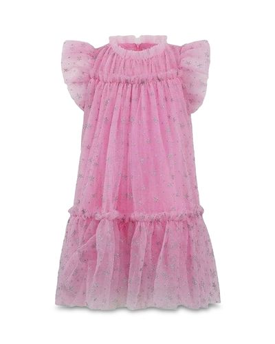 Lola + The Boys Lola + The Boys Girls' Shimmer Stars Tulle Dress