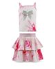 Lola + The Boys Lola + The Boys Girls' Sparkle Bow Tie Dyed Top & Skirt Set - 1