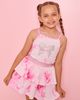 Lola + The Boys Lola + The Boys Girls' Sparkle Bow Tie Dyed Top & Skirt Set - 2