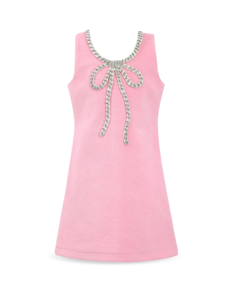 Lola + The Boys Lola + The Boys Girls' Velvet Bow Princess Dress