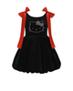 Lola + The Boys Lola + The Boys Hello Kitty® Sparkle Bow Velvet Dress - 1