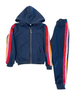 Lola + The Boys Lola + The Boys Navy Sequin Hoodie Trackset - 1