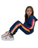 Lola + The Boys Lola + The Boys Navy Sequin Hoodie Trackset - 3
