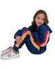 Lola + The Boys Lola + The Boys Navy Sequin Hoodie Trackset - 4