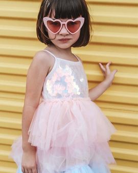 Lola + The Boys Lola + The Boys Paillette Ombre Tutu Dress
