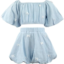 Lola + The Boys Lola + The Boys Pastel Hailey Bow Bubble Set