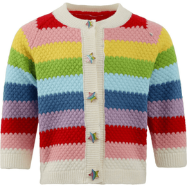 Lola + The Boys Lola + The Boys Rainbow Bright Knit Cardigan