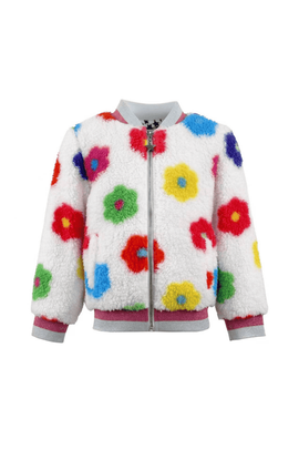 Lola + The Boys Lola + The Boys Rainbow Daisy Bomber