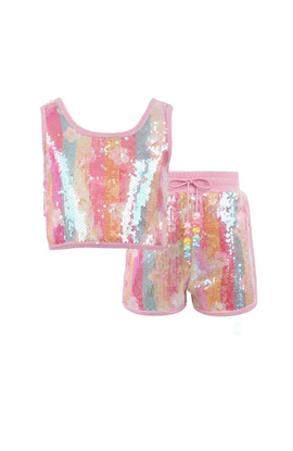 Lola + The Boys Lola + The Boys Rainbow Sequin Dreams Set