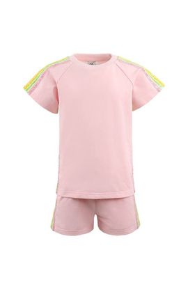 Lola + The Boys Lola + The Boys Rainbow Stripe Short Set