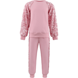 Lola + The Boys Lola + The Boys Sequin Joggers Set