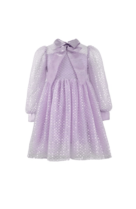 Lola + The Boys Lola + The Boys Sequin Party Bow Dress