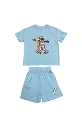 Lola + The Boys Lola + The Boys Skater Astronaut Short Set
