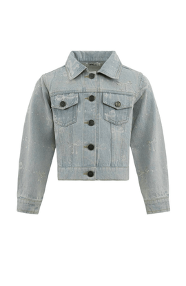 Lola + The Boys Lola + The Boys Sparkle Bows Denim Jacket
