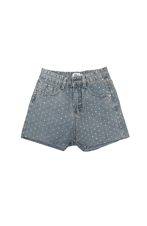 Lola + The Boys Lola + The Boys Sparkle Denim Shorts