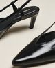 Lola Cruz Cutout Slingback Kitten Heels - 3