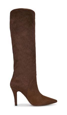 Lola Cruz Lola Cruz Pony Hair Knee High Boot
