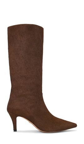 Lola Cruz Lola Cruz Pony Hair Mid Calf Boot