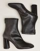 Lola Cruz Round Toe Block Heel Boots - 1
