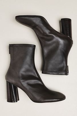 Lola Cruz Round Toe Block Heel Boots