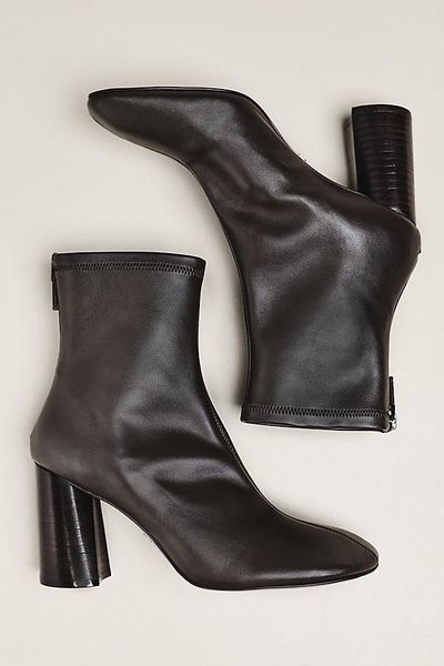Lola Cruz Round Toe Block Heel Boots