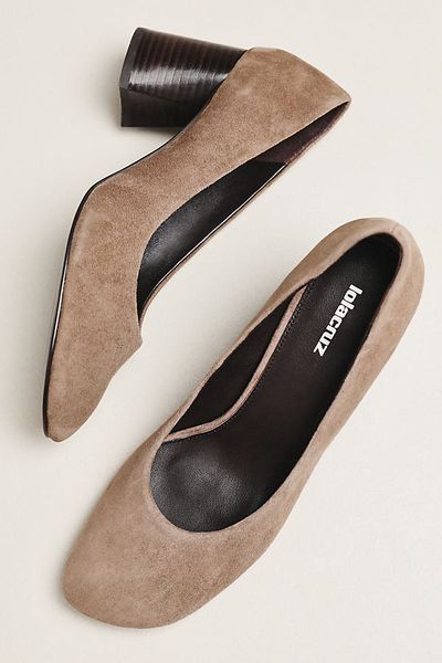 Lola Cruz Suede Block Heels