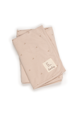LOLA LOLA Allover Cherry Cotton Print Blanket