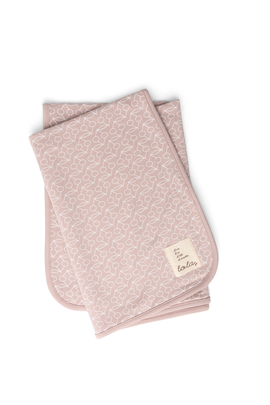 LOLA LOLA Allover Cherry Soft Mauve Print Blanket 