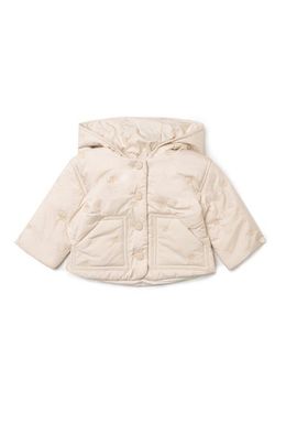 LOLA LOLA Cherry Embroidered Removable Hood Coat