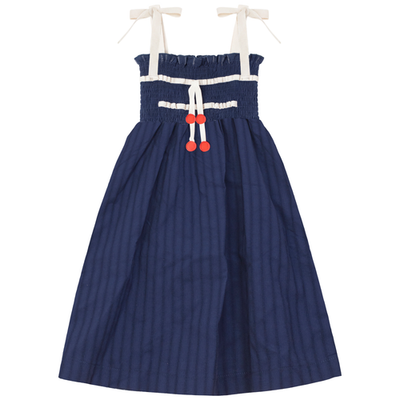 LOLA LOLA Smocked Bodice Ruffle Edge Maxi Jumper