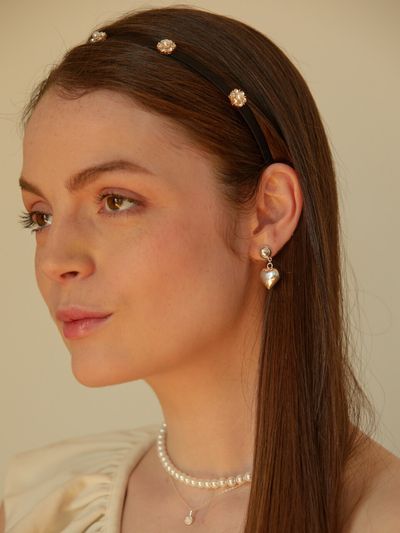 L’OMBRILLANT Adele Fleur Pearl Hairband
