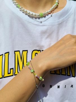 L’OMBRILLANT La Vie en Rose Bracelet Set (GREEN)