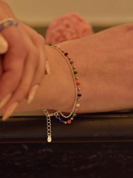 L’OMBRILLANT Multi color Layered Beads Bracelet