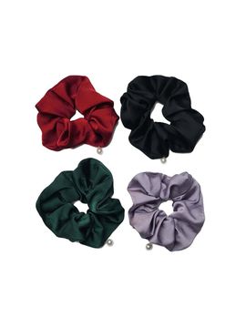 L’OMBRILLANT Pearl Charm Scrunchie (4 Colors)