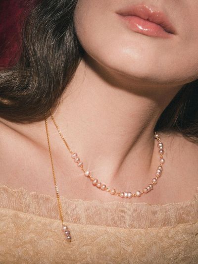 L’OMBRILLANT Pearl Double-Plated Silver Necklace