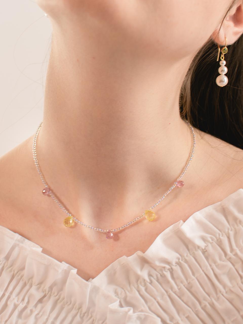 L’OMBRILLANT Silver Designer Colette Necklace