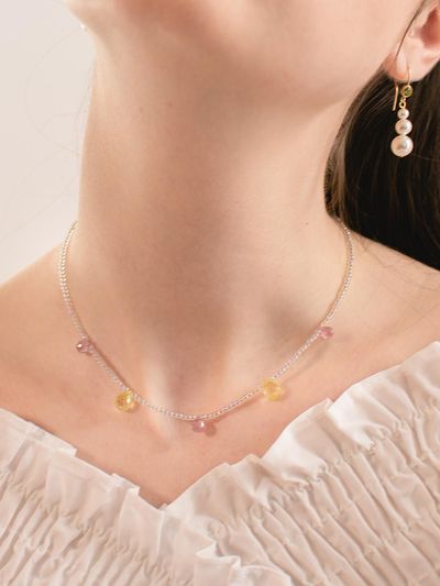 L’OMBRILLANT Silver Designer Colette Necklace