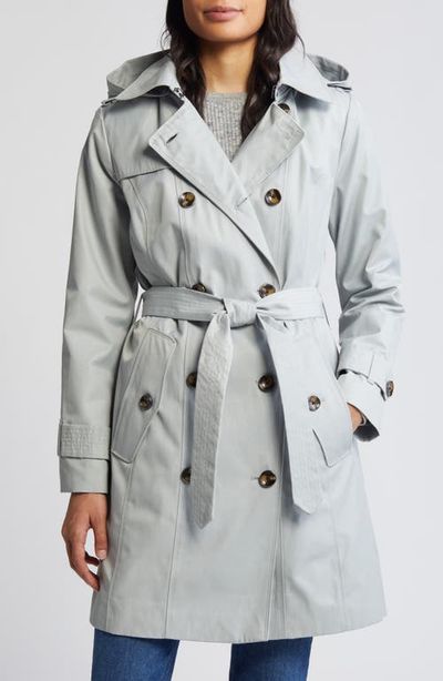London Fog London Fog Water Repellent Belted Trench Coat