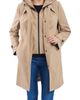 London Fog London Fog Water Resistant Bonded Raincoat with Bib Detail - 5
