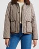 London Fog London Fog Water Resistant Corduroy Trim Quilted Coat - 1
