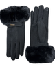 London Fog London Fog Women's Touchscreen Gloves wih Faux Fur Cuff - 1