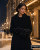London Fog London Fog Women's Velvet Glove with Faux Fur Cuff - 2